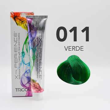 Tricol Xperience – Permanente Haarfarbe – 011 – Grün – 100 ml