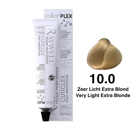 Raywell ColorPlex – Permanente Haarfarbe – 10.0 – Sehr helles Extrablond – 100 ml