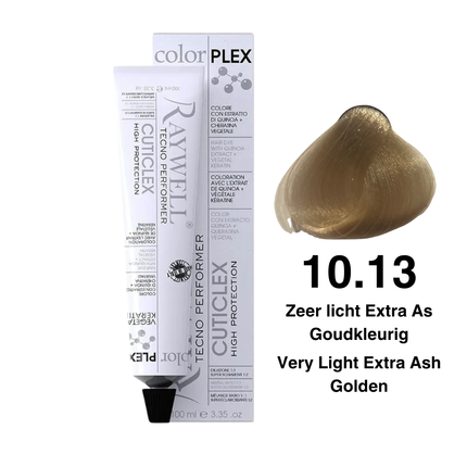 Raywell ColorPlex – Permanente Haarfarbe – 10.13 – Sehr helles Extra-Aschgold – 100 ml
