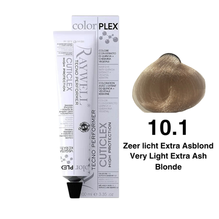 Raywell ColorPlex – Permanente Haarfarbe – 10.1 – Sehr helles Extra-Aschblond – 100 ml