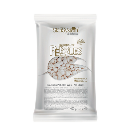 SkinSystem Pebbles Haarentfernungswachs - Vanillecreme 400 g
