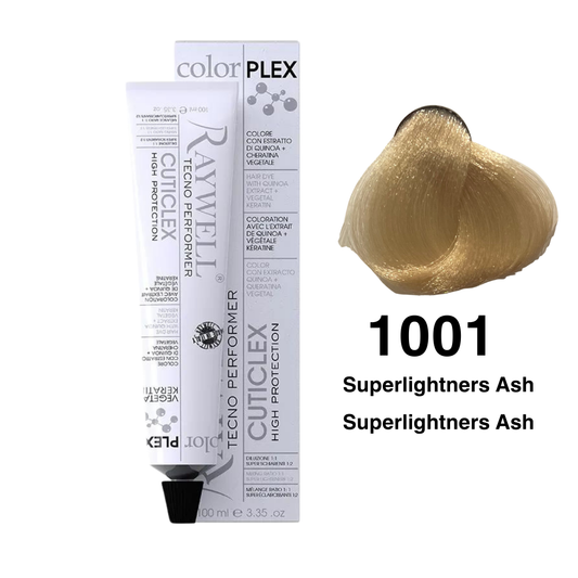 Raywell ColorPlex - Permanent Hair Dye - 1001 - Superlightners Ash - 100 ml