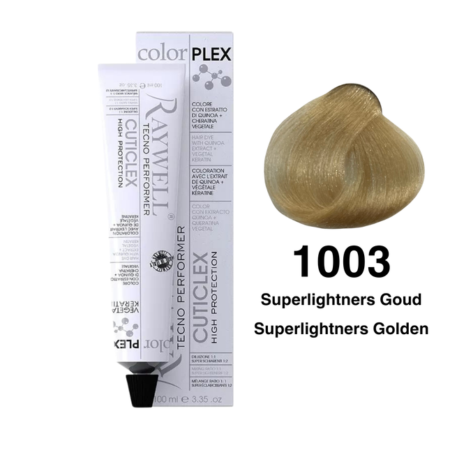 Raywell ColorPlex - Permanente Haarfarbe - 1003 - Superlightners Gold - 100 ml
