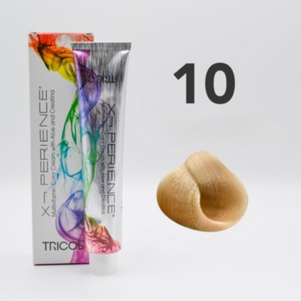 Tricol Xperience - Permanente Haarfarbe - 10 - Sehr helles Extrablond - 100 ml
