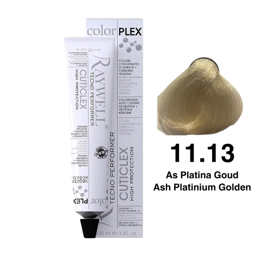 Raywell ColorPlex - Permanent Hair Dye - 11.13 - Ash Platinum Gold - 100 ml