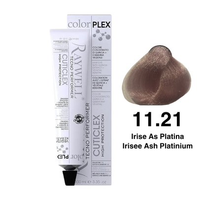 Raywell ColorPlex - Permanente Haarfarbe - 11.21 - Irise Ash Platinum - 100 ml