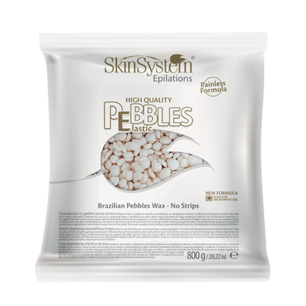 SkinSystem Pebbles Haarentfernungswachs - Vanillecreme 800 g