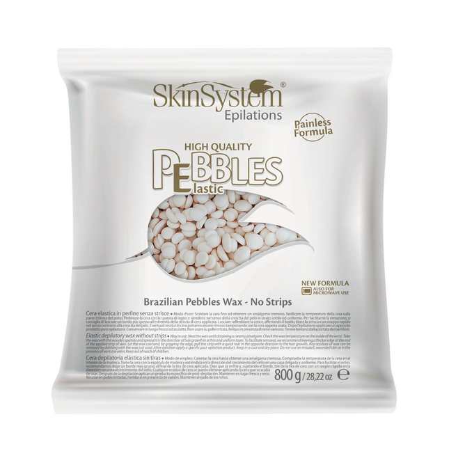 SkinSystem Pebbles Haarentfernungswachs - Vanillecreme 800 g