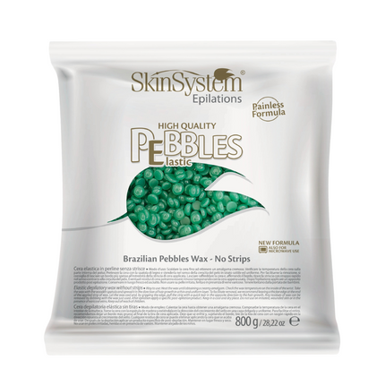 SkinSystem Pebbles Haarentfernungswachs – Chlorophyllcreme 800 g