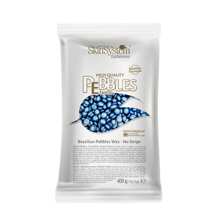 SkinSystem Pebbles Haarentfernungswachs - Azulencreme 400 g