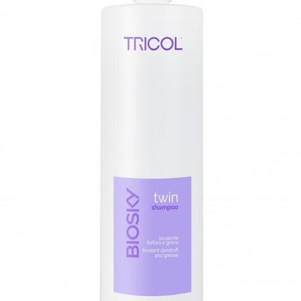 TRICOL - BIOSKY Twin Purifying Shampoo für fettiges Haar und Schuppen 1000 ml 