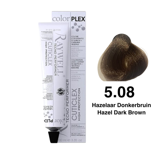 Raywell ColorPlex - Permanente Haarfarbe - 5.08 - Haselnussbraun - 100 ml