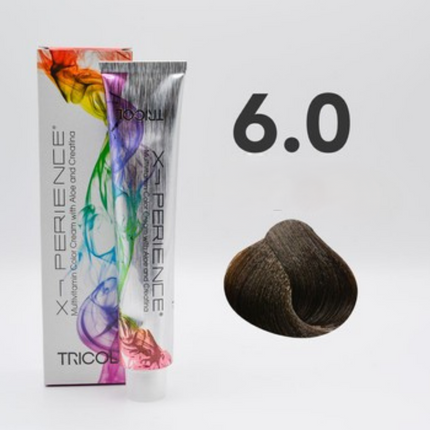 Tricol Xperience - Permanente Haarfarbe - 6.0 - Dunkelblond - 100 ml