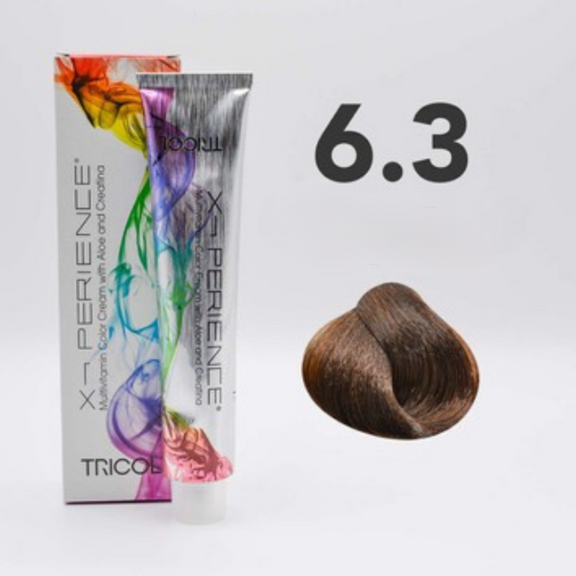 Tricol Xperience – Permanente Haarfarbe – 6,3 – Dunkelgoldblond – 100 ml