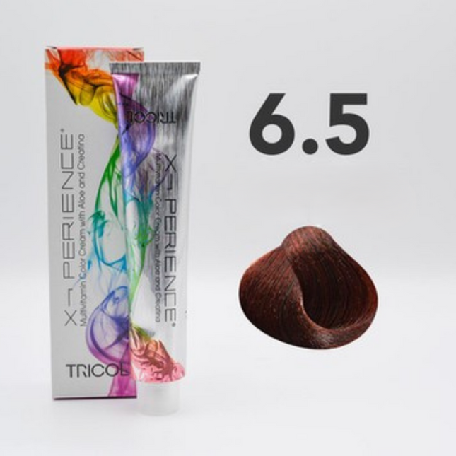 Tricol Xperience - Permanente Haarfarbe - 6.5 - Dunkles Mahagoniblond - 100 ml