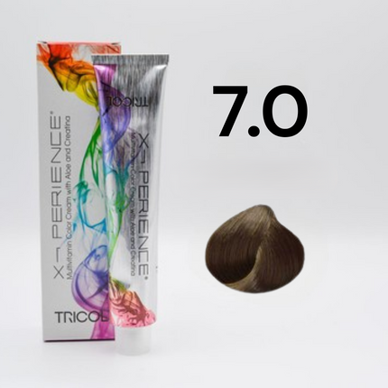 Tricol Xperience – Permanente Haarfarbe – 7,0 – Blond Intensiv – 100 ml