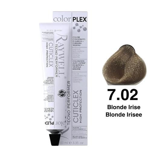 Raywell ColorPlex - Permanente Haarfarbe - 7.02 - Blonde Irise - 100 ml