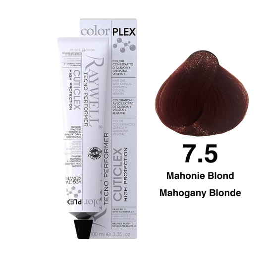 Raywell ColorPlex - Permanente Haarfarbe - 7.5 - Mahagoniblond - 100 ml