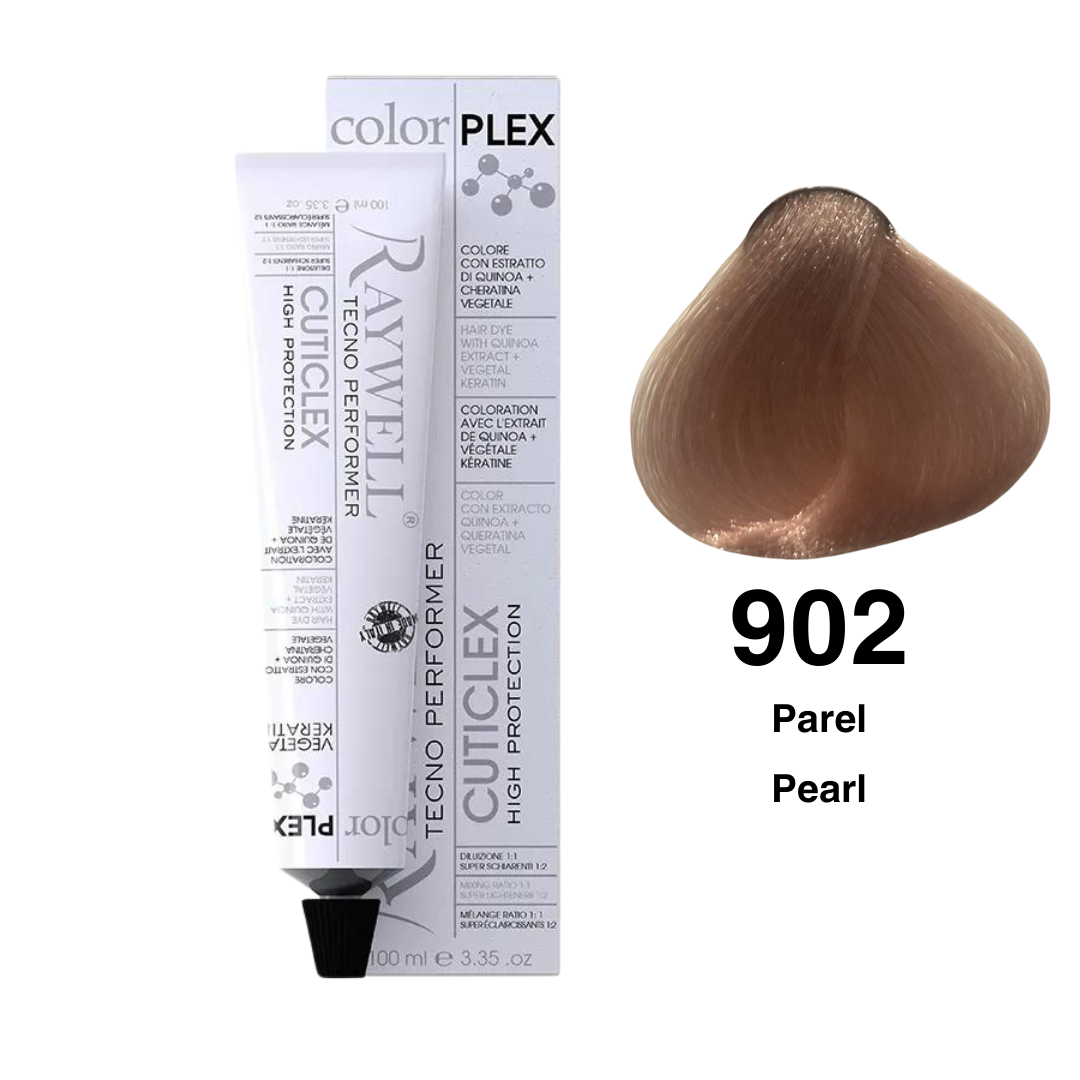Raywell ColorPlex - Permanente Haarfarbe - 902 - Perlmutt - 100 ml