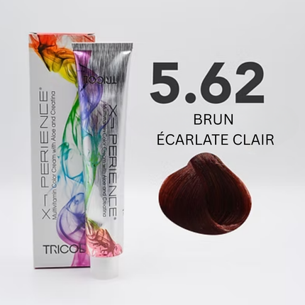 Tricol Xperience – Permanente Haarfarbe – 5.62 – Licht Scharlachbraun – 100 ml