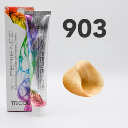 Tricol Xperience – Permanente Haarfarbe – 903 BLOND DORÉ ULTRA CLAIR – 100 ml