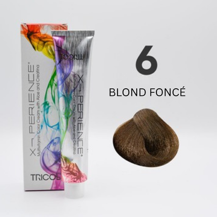 Tricol Xperience – Permanente Haarfarbe – 6 – Dunkelblond – 100 ml