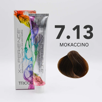 Tricol Xperience - Permanente Haarfarbe - 7.13 - MOKACCINO - 100 ml