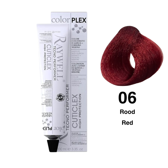 Raywell ColorPlex - Permanente Haarfarbe - 06 - Rot - 100 ml