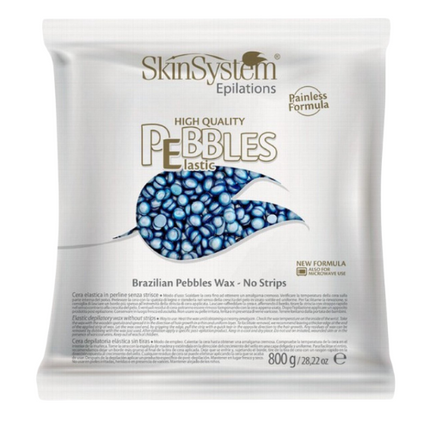 SkinSystem Pebbles Haarentfernungswachs - Azulencreme 800 g