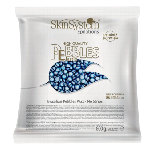 SkinSystem Pebbles Haarentfernungswachs - Azulencreme 800 g