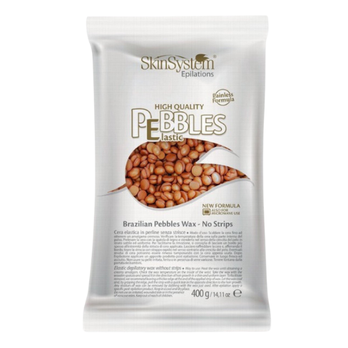 SkinSystem Pebbles Haarentfernungswachs – Bronzecreme, 400 g