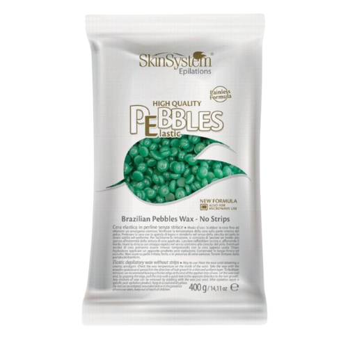 SkinSystem Pebbles Haarentfernungswachs – Chlorophyllcreme 400 g