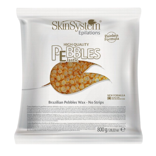 SkinSystem Pebbles Enthaarungswachs – Honigcreme 800 g
