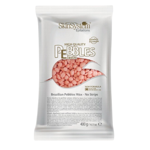 SkinSystem Pebbles Haarentfernungswachs – Rosa Creme 400 g