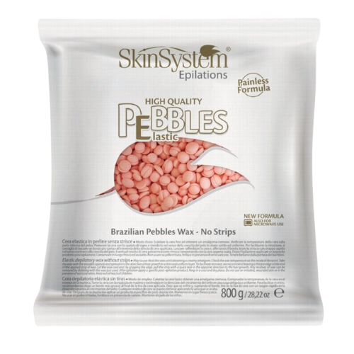 SkinSystem Pebbles Haarentfernungswachs – Rosa Creme 800 g