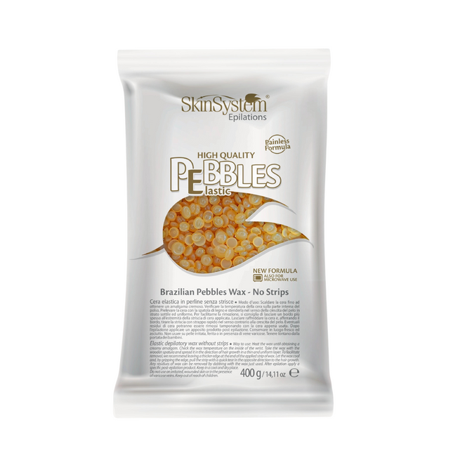 SkinSystem Pebbles Enthaarungswachs – Honigcreme 400 g