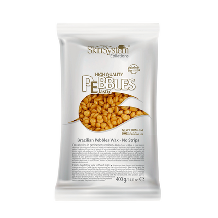 SkinSystem Pebbles Haarentfernungswachs - Golden Cream 400g
