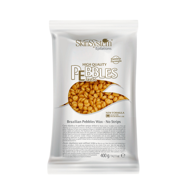 SkinSystem Pebbles Haarentfernungswachs - Golden Cream 400g