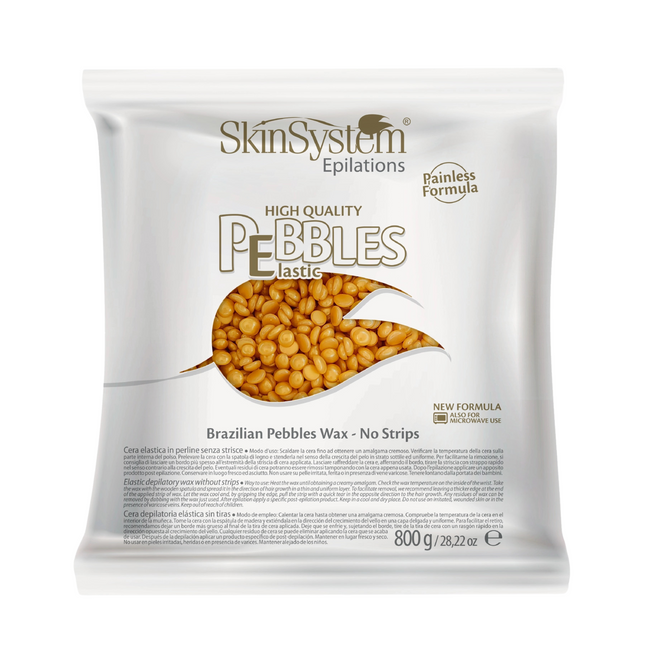 SkinSystem Pebbles Haarentfernungswachs - Golden Cream 800g