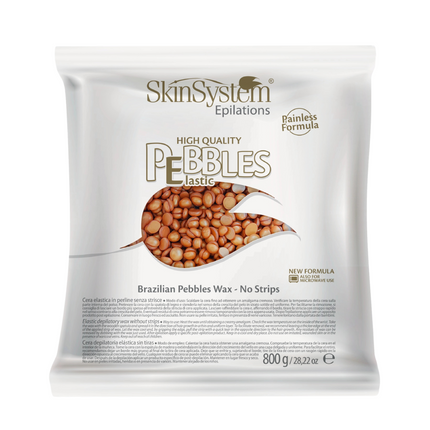 SkinSystem Pebbles Haarentfernungswachs - Bronzecreme 800 g