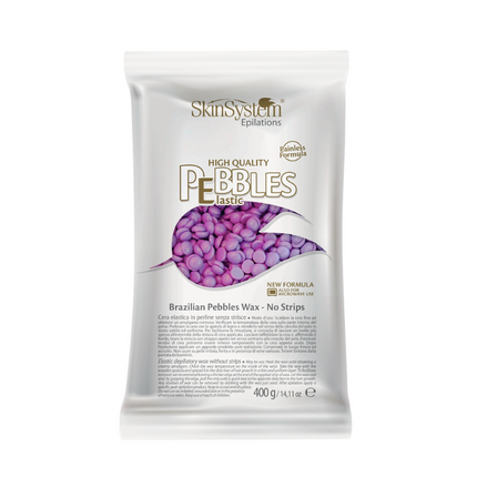 SkinSystem Pebbles Haarentfernungswachs - Violette Creme 400 g